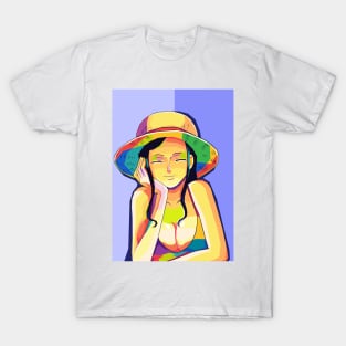 Nico Robin Wpap Pop Art T-Shirt